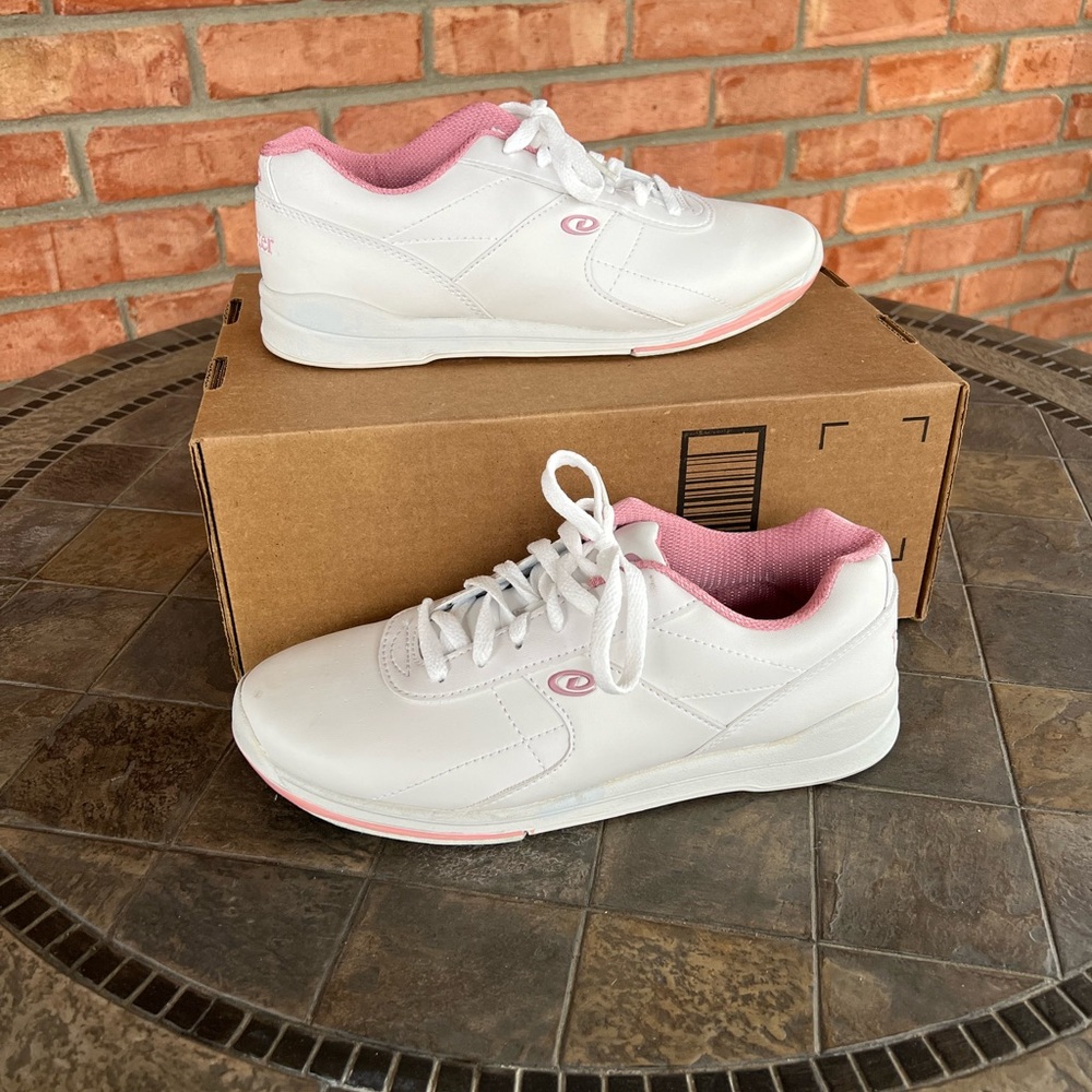 Dexter Bowling Shoes, White and Pink, 10M